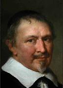 Govert flinck Portrait of a man surrounded by books oil on canvas